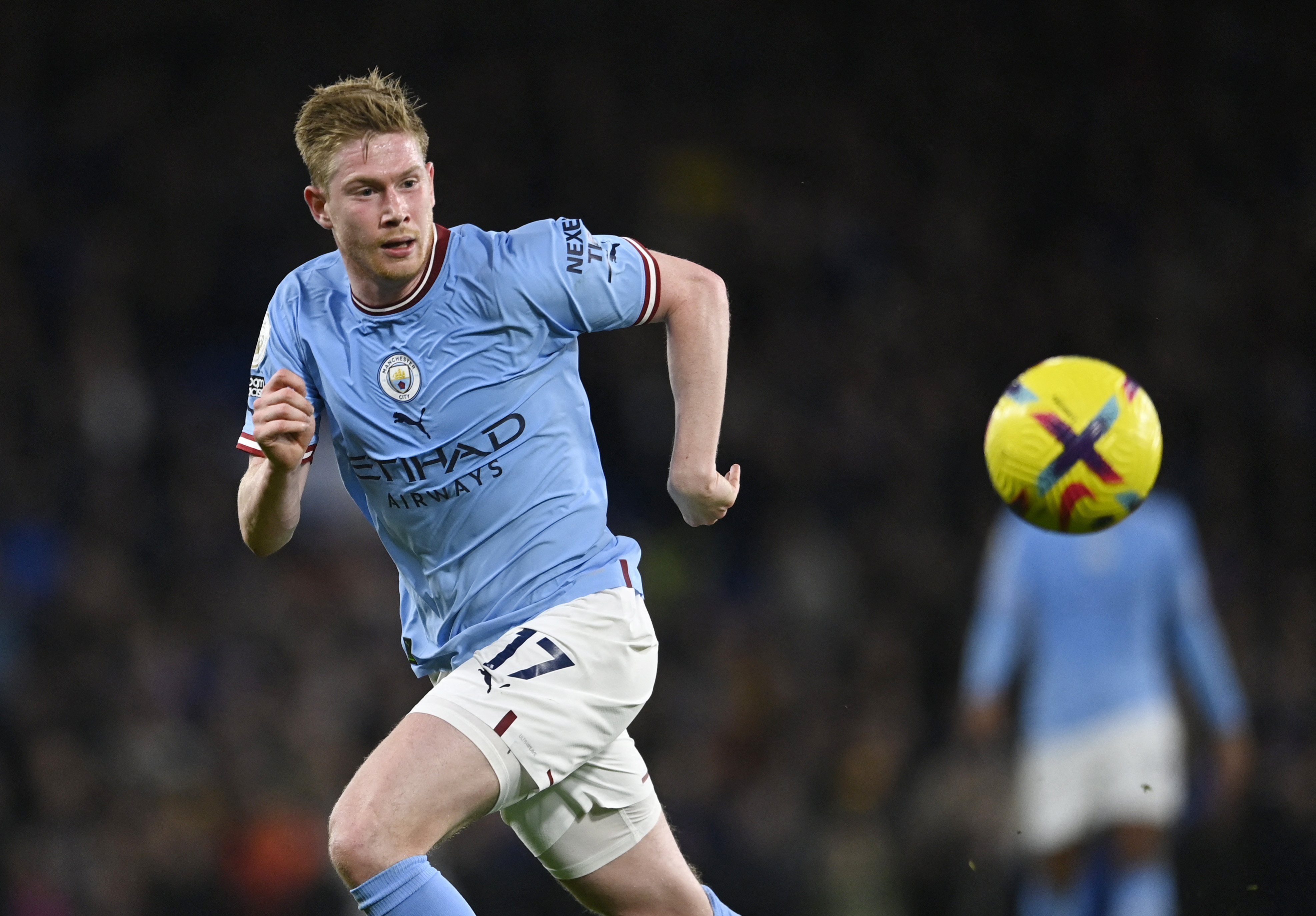 Kevin De Bruyne on the field