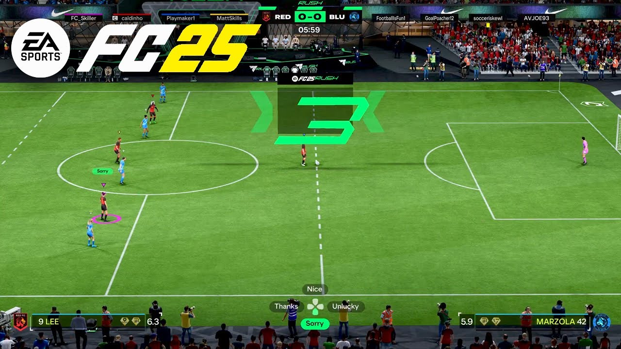 Rush Mode gameplay in EA FC 25