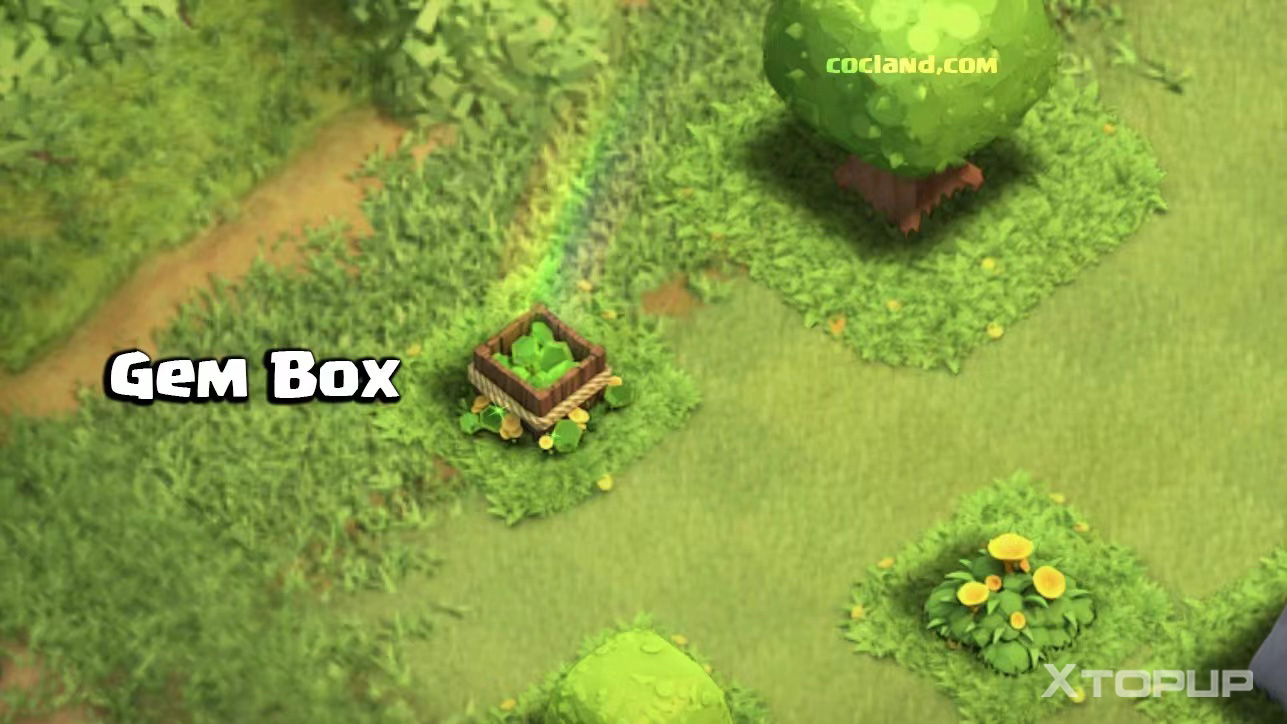 Clearing a gem box in Clash of Clans