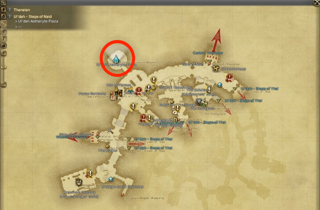 Final Fantasy XIV Trade Location