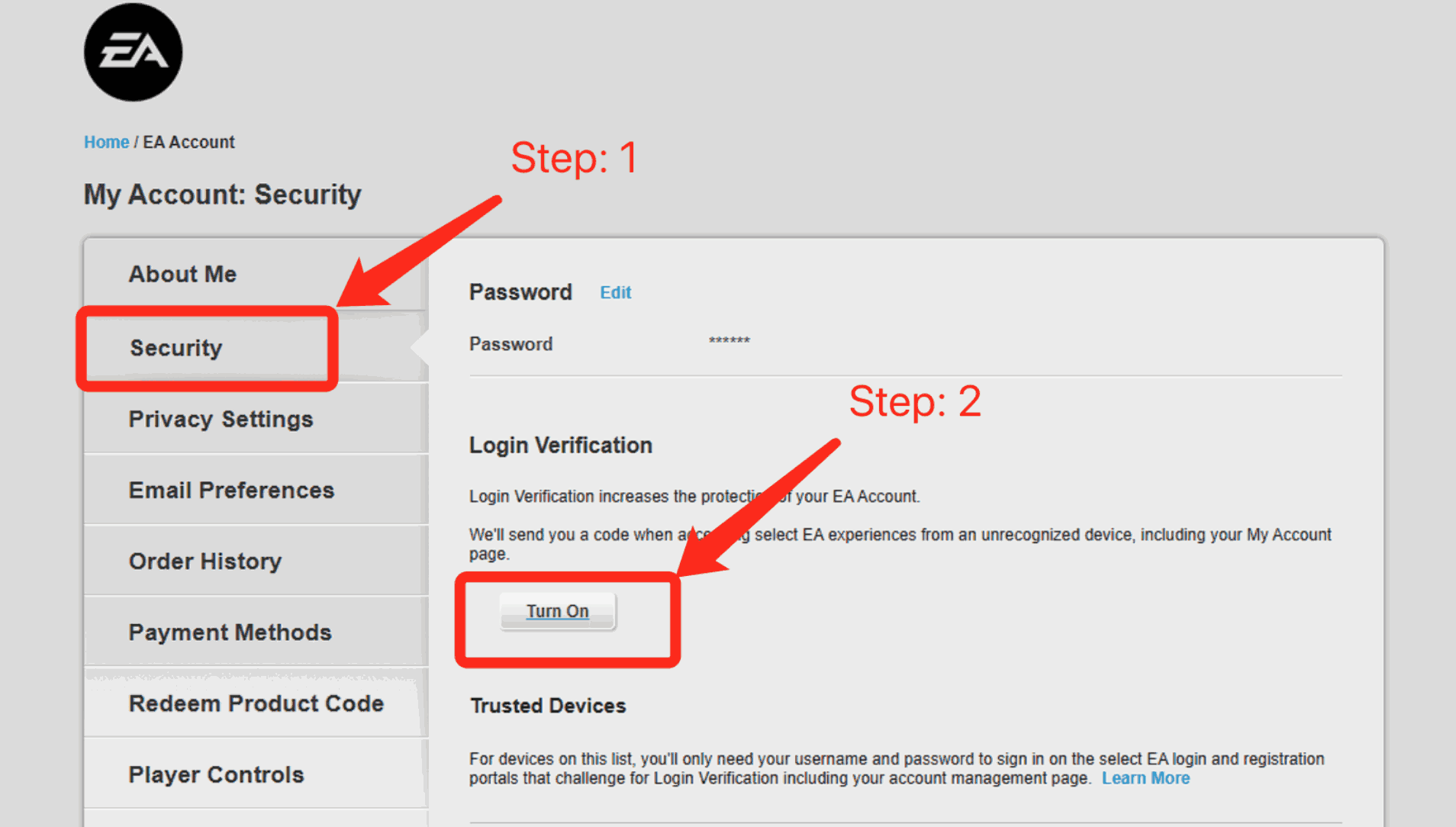 Paganahin ang Pag-verify ng Pag-login