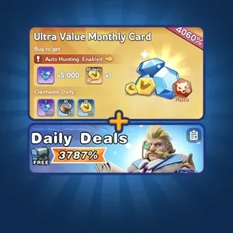 Monthly Card + Daily Deals